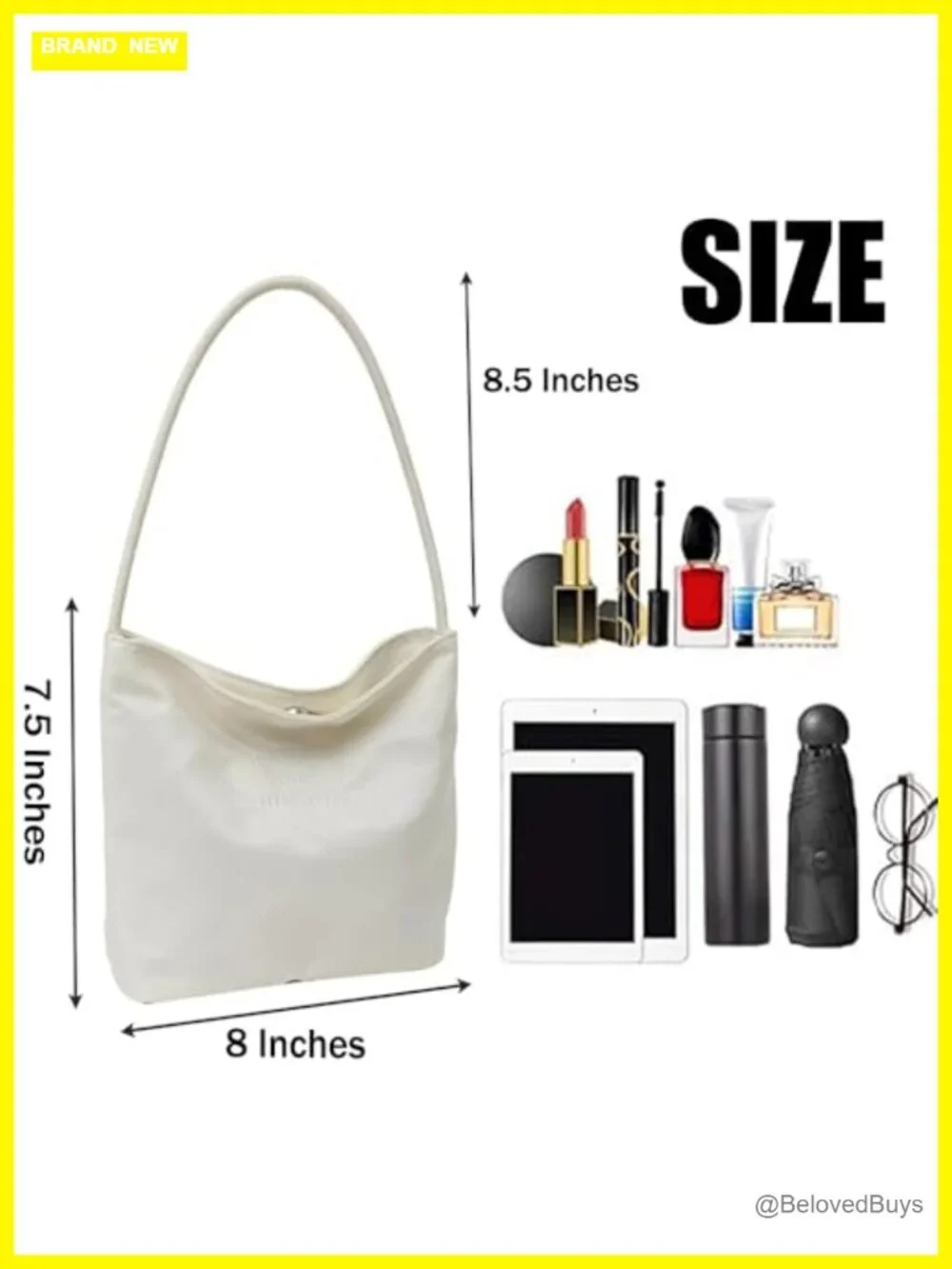 Small Hobo Bag with Magnetic Snap, Canvas Shoulder Bag for Women